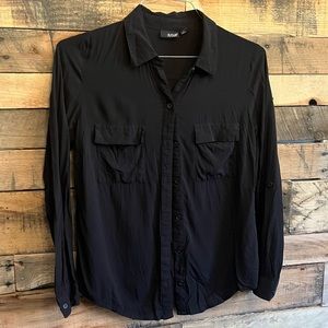 ANA black button dress shirt